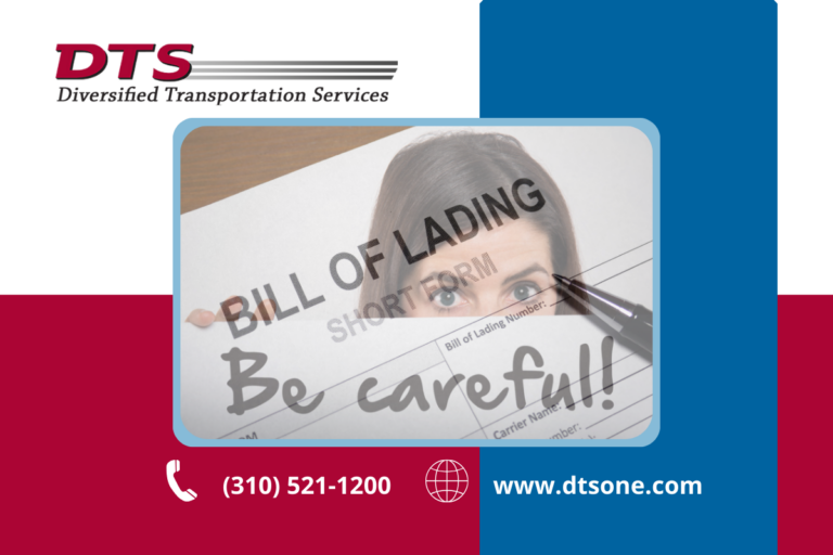 A lady holding a sign,” Be careful”, about a Bill of Lading in LTL shipping