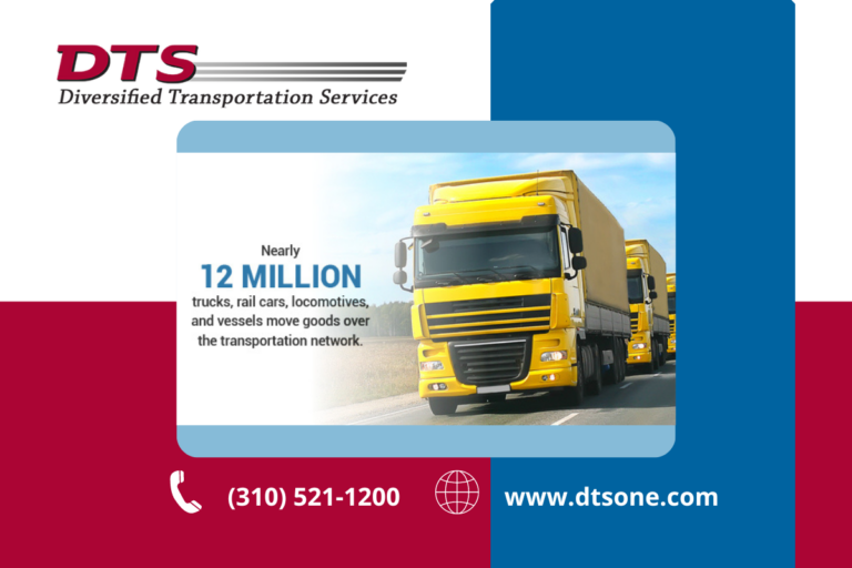 Nearly 12 million trucks, rail cars, locomotives, and vessels move goods over the transportation network.